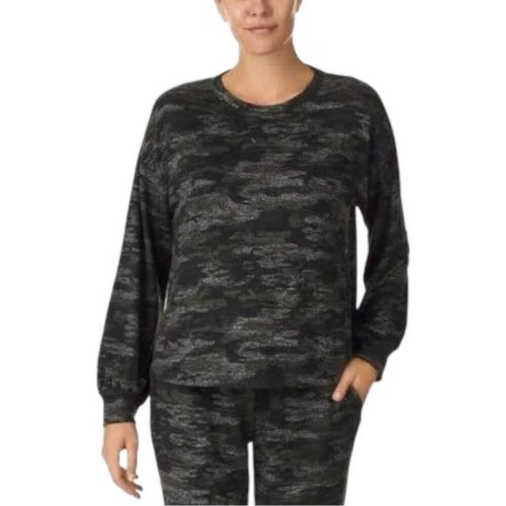 NEW Sanctuary Dark Green Camouflage Jogger Pajama Set Cozy‎ Holiday Present L - Picture 2 of 9
